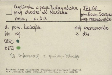 kapliczka w przys. Judaszówka przy drodze do Huciska, skan 1