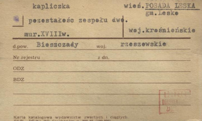 kapliczka, pozostałość zespołu dwo., skan 1