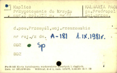 kaplica Przygotowanie do Krzyża, skan 2