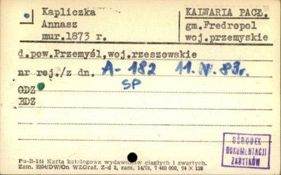 kapliczka Annasz, skan 1