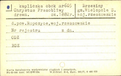 kapliczka, Chrystus Frasobliwy, skan 1