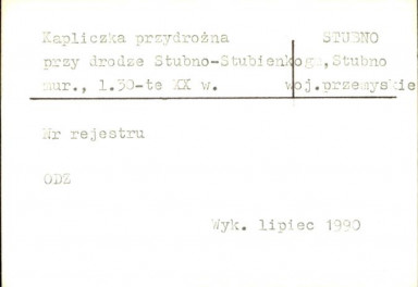 kapliczka przydrożna, skan 1