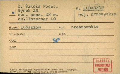 szkoła podstawowa, ob. internat LO, skan 1