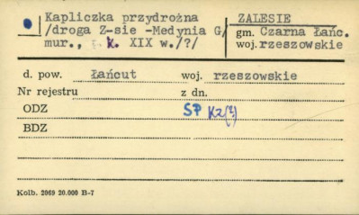 kapliczka przydrożna, skan 1