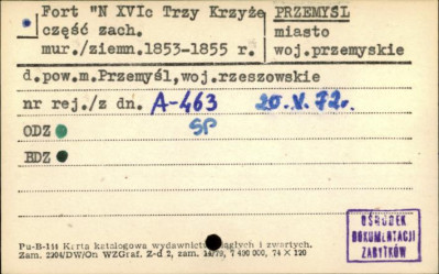 fort N XVIc Trzy Krzyże część zach., skan 1