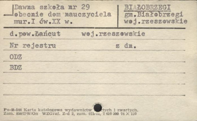 dawna szkoła, obecnie dom nauczyciela, skan 1