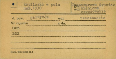 kapliczka w polu, skan 1