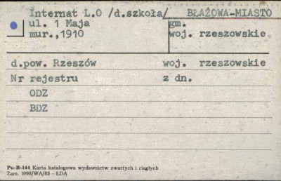 szkoła, ob. internat LO, skan 1