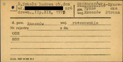 szkoła ludowa, ob. dom, skan 1