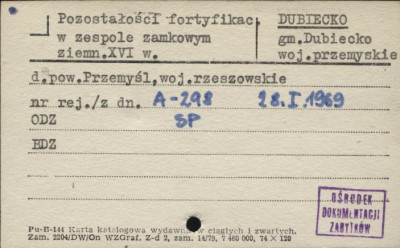 pozostałości fortyfikac. w zespole zamkowym, skan 1