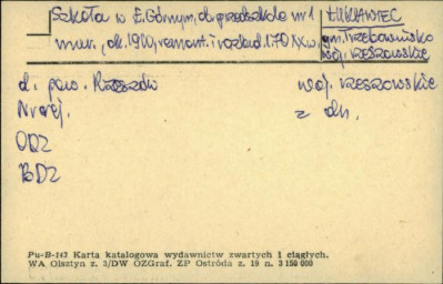 szkoła, ob. przedszkole nr 1, skan 1