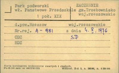 park dworski, skan 1
