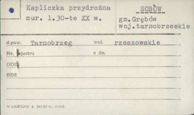 kapliczka przydrożna, skan 1