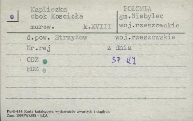 kapliczka obok kościoła, skan 1