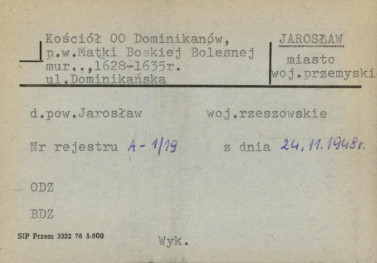 kościół oo. Dominikanów pw. Matki Boskiej Bolesnej, skan 1