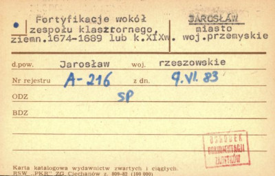 fortyfikacje wokół zespołu klasztornego, skan 1