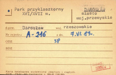 park przyklasztorny, skan 1