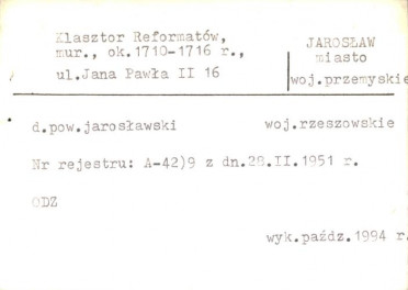 klasztor reformatów, skan 2