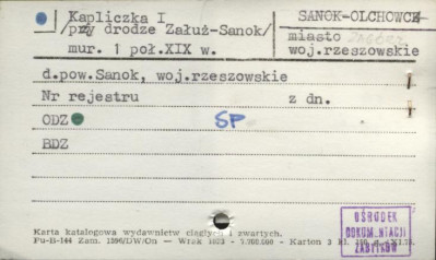 kapliczka I, skan 1