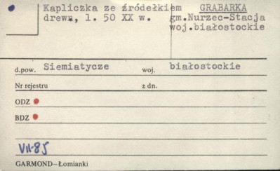 kapliczka ze źródełkiem, skan 1