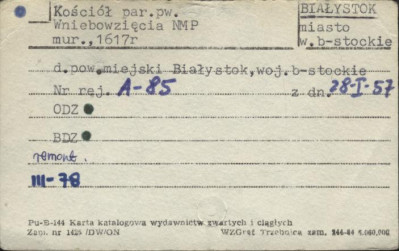 kościół par. pw. Wniebowzięcia NMP, skan 1