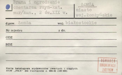 brama i ogrodzenie cmentarza rzym.-kat., skan 1