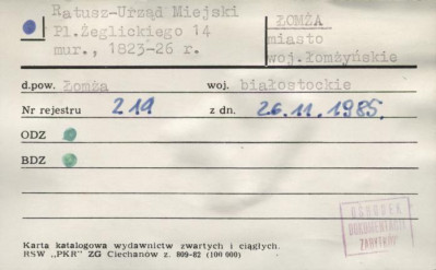 ratusz - Urząd Miejski, skan 1