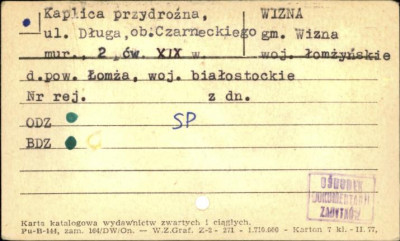 kaplica przydrożna, skan 1