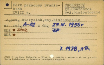 park pałacowy Branickich, skan 1