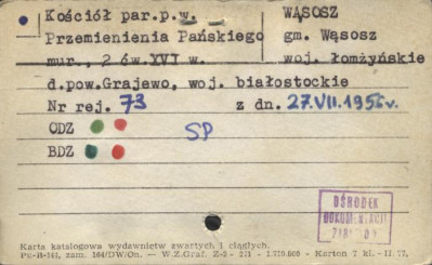 kościół par. pw. Przemieniana Pańskiego, skan 1