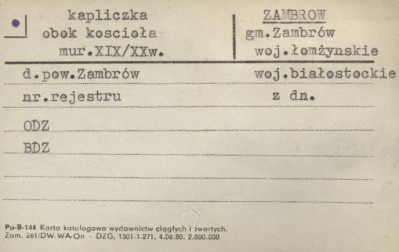 kapliczka obok kościoła, skan 1