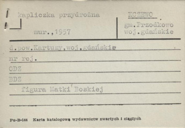 kapliczka przydrożna, skan 1