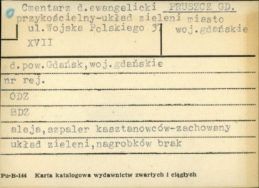 cmentarz d. ewangelicki przykościelny - układ zieleni, skan 1