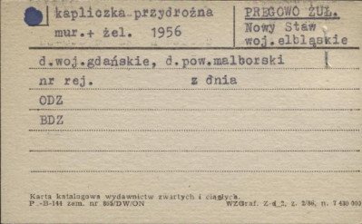 kapliczka przydrożna, skan 1