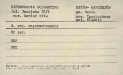 zabudowania folwarczne, skan 1