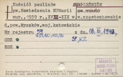 kościół paulinów pw. Nawiedzenia NPMarii, skan 1