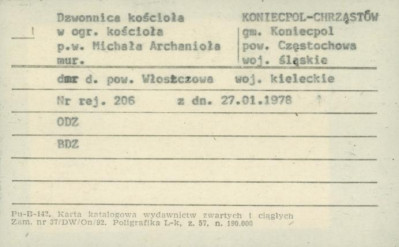dzwonnica kościoła w ogr. kościoła pw. Michała Archanioła, skan 1