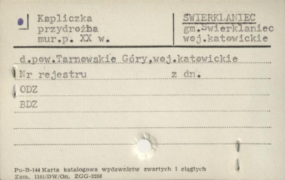 kapliczka przydrożna, skan 1