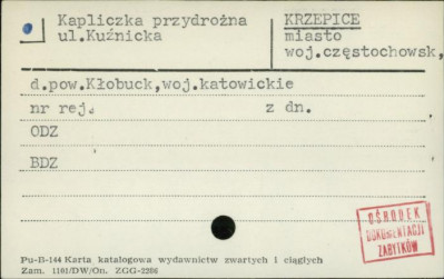 kapliczka przydrożna, skan 1