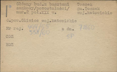 główny bud. zamkowy z basztami (pozostałości), skan 1