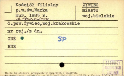 kościół filialny pw. św. Marka, skan 1