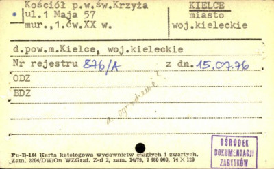 zespół kościoła paraf. p.w. Podwyższenia Krzyża św., kościół, skan 2
