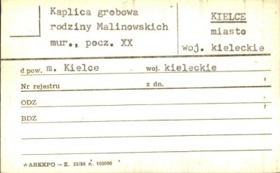 kaplica grobowa rodziny Malinowskich, skan 1