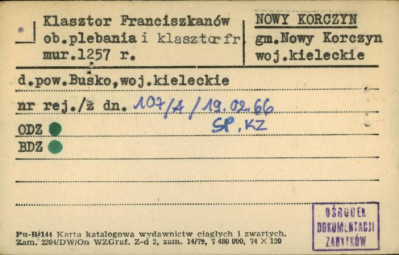 klasztor franciszkanów ob. częściowo pplebania , skan 1