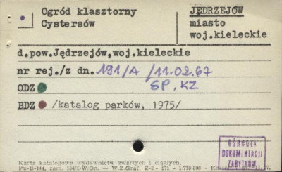 ogród klasztorny cystersów, skan 1