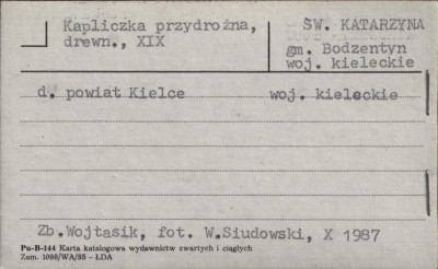 kapliczka przydrożna, skan 1