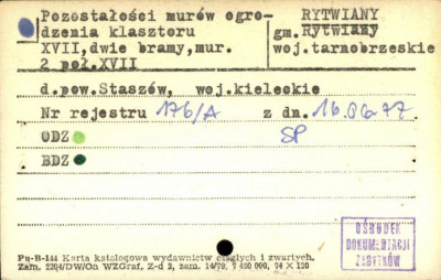 pozostałości murów ogrodzenia klasztoru, skan 1