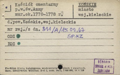 kościół cmentarny p.w. św. Anny i Jana Chrzciciela, skan 3