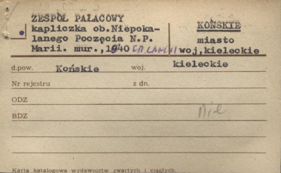 kapliczka, ob. Niepokalanego Poczęcia N.P. Marii, skan 1