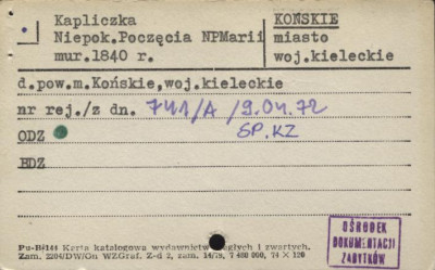 kapliczka, ob. Niepokalanego Poczęcia N.P. Marii, skan 3